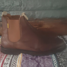 Jack Erwin Mens Brown Leather Chelsea Ankle B...