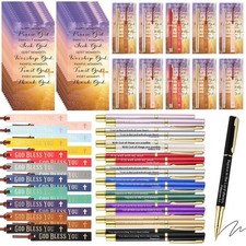 Skyygemm 20 Set Christian Church Gift Bulk Bible Verse Pens God Bless You Boo...