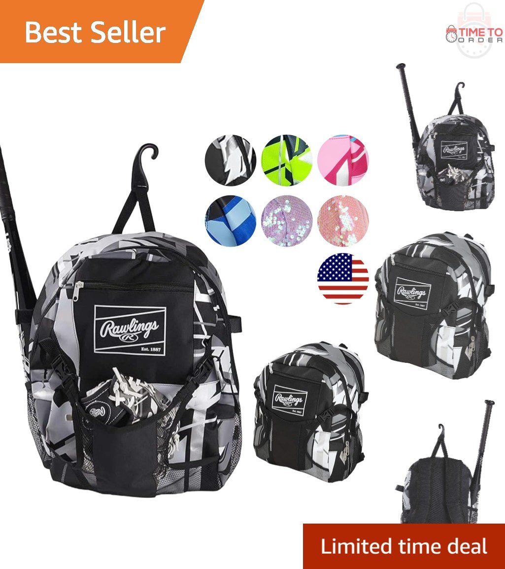 Backpack Baseball Softball Travel Bag Multiple Colors