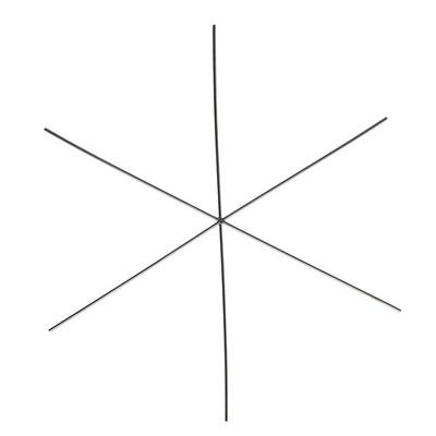 The Beadsmith Wire Snowflake - Forms Ideal for 9 inches, Gold 
