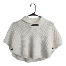 Janie and Jack Textured Diamond Equestrian Preppy Pull Over Sweater Cape 4