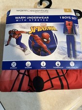 Marvel Spider-Man Warm Essentials By Cuddle Duds Boys Small 6-7. Underwear or PJ