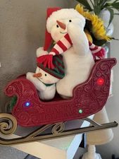 Hallmark Twinkling Sleigh Ride Snowmen 2016 Sound Light Motion Jingle Pals WORKS