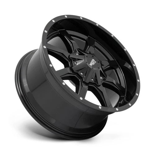 Moto Metal 17X9 MO970 8X6.5 -12MM PRETO BRILHANTE COM LÁBIO FRESADO (4) - Imagem 2 de 4