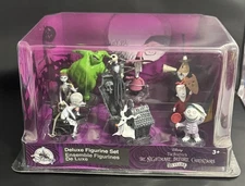 Disney Tim Burton’s The Nightmare Before Christmas Deluxe Figurine  Set NIB