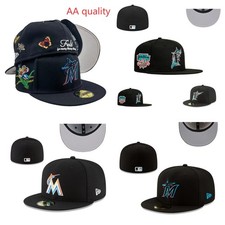New Miami Marlins embroidery Baseball Era Hat 59FIFTY Fitted Classic Sun Cap