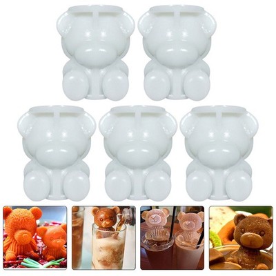  5pcs Bären Eiswürfel Tierform Eisform Dekorative Eiskugeln Eisschaper für