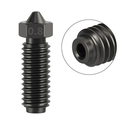 For Anycubic Kobra 3 Nozzle Brass Hardened Steel 3D Printer Volcano Nozzles - Photo 33/34