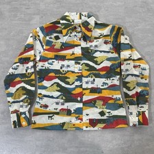 Vtg Sears Roebuck Western Shirt 1970s Groving Girl Buttons Horse Animal Youth 10