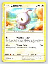 Castform 105/145 Common Guardians Rising Pokemon Damaged