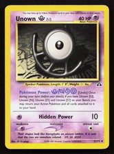 UNOWN [U] 51/75 Pokemon NEO DISCOVERY Unlimited