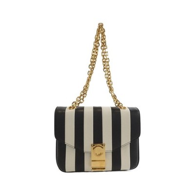 Authentic Celine Small C Stripes Shoulder Bag 188833BGD #260-007-729-9864