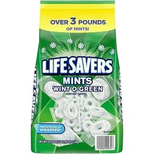 Life Savers Wint-O-Green Breath Mints Bulk Hard Candy, Party Size 53.95 oz. 