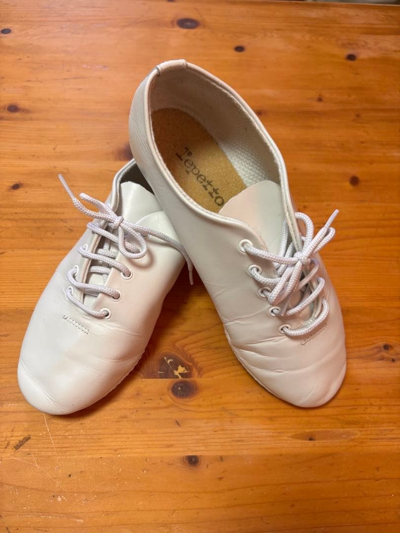 Rare Repetto Jazz Dance Shoes White Women's Size EU35 US5 Auth