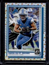 2025 Panini Donruss Optic Amon-Ra St. Brown Fire Prizm #63 Lions
