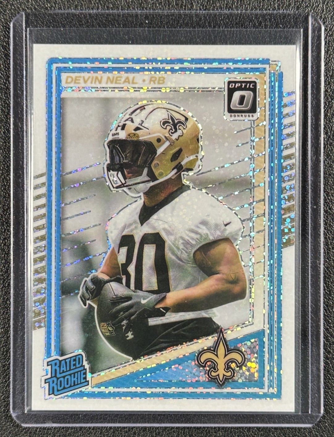 DEVIN NEAL 2025 PANINI DONRUSS OPTIC #282 RATED ROOKIE WHITE SPARKLE PRIZM SP