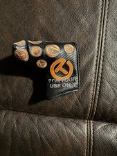 Scotty Cameron Dancing Circle T Mid-mallet putter head cover Black/Orange Mint
