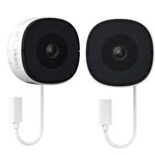 2Pack Wansview 3MP 2K Window Camera,2.4GHz WiFi6 Indoor Security Camera for Home