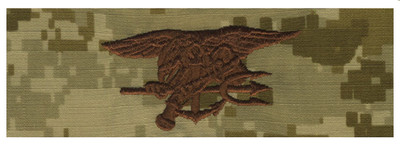 Vanguard NAVY EMBROIDERED BADGE: SPECIAL WARFARE - DESERT DIGITAL