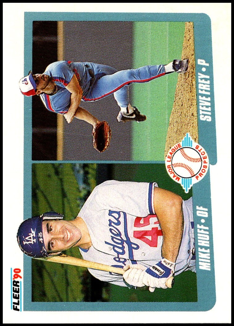 1990 Fleer - Prospects #649b Mike Huff / Steve Frey - RC FREE SHIPPING!