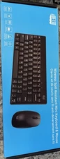 Adesso WKB-1100CB - Wireless Spill Resistant Mini Keyboard & Mouse Combo