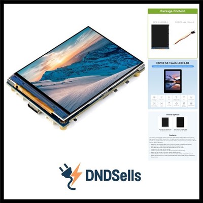 S3 2.8inch Display Development Board Type B, 480x640, IPS, 32-Bit LX7 Dual-Co...