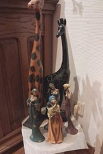 6 Figuren Statuen Afrikanische Art Afrika 