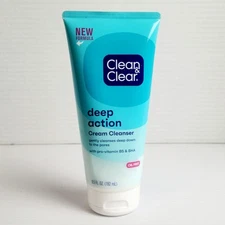 Clean & Clear Deep Action, Cream Cleanser 6.5oz Oil Free