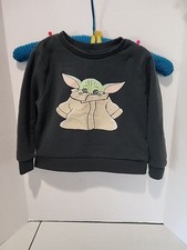 STAR WARS Pullover Sweatshirt Shirt Mandalorian Yoda The Child Size 3T