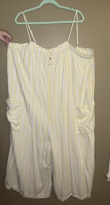 Stoney Clover Lane x Target Yellow Striped Jumpsuit - Size 2X 
