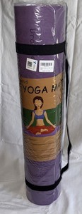 Dralegend TPE Yoga Mat Purple Pink Classic 1/4 inch Pilates Fitness Exercise 
