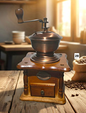 Manual Hand Crank Espresso Coffee Grinder w/ ...