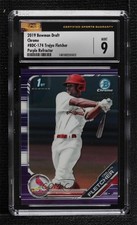 2019 Bowman Draft Chrome Purple Refractor 22/250 Trejyn Fletcher CSG 9 Mint 8s6