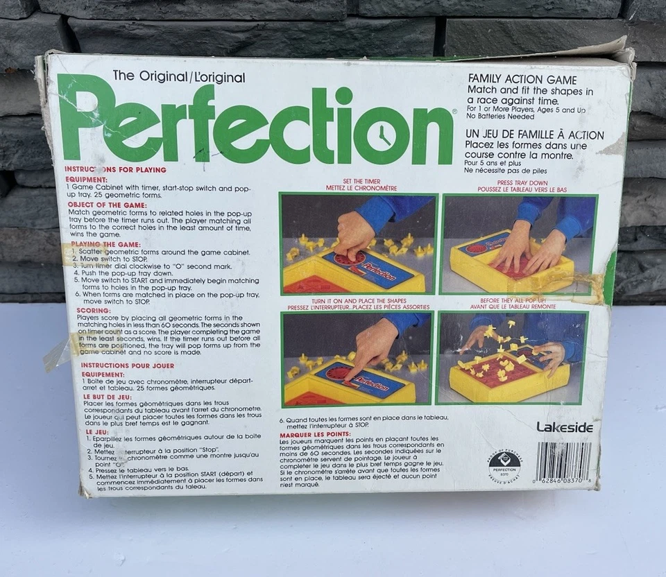 Perfection Irwin Lakeside De Colección 1987 con Caja Bilingüe Falta 3 Piezas Funciona RARO Foto 4 de 4