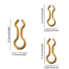 Occhielli Occhielli Ottone Affondatore 100PCS per Piombo Peso Stampo Attrezzi Pesca Accessori