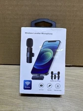 Lavalier Microphone Wireless Audio Video Recording Mini Mic For Android/iPhone