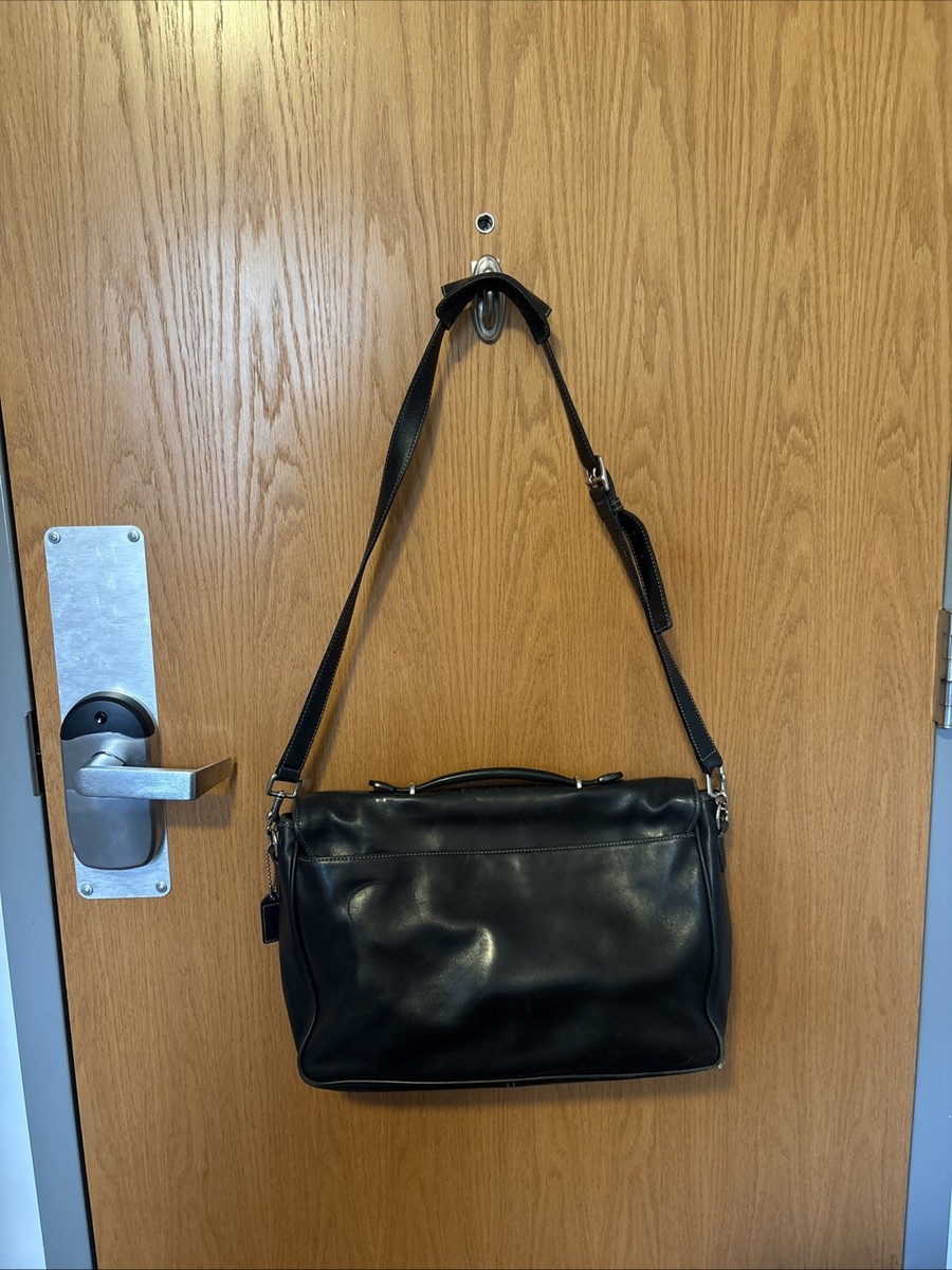 バッグ COACH Vintage Leather Black Shoulder Bag Coach Vintage Black Lexington Leather Shoulder Bag Tote 6457 2005