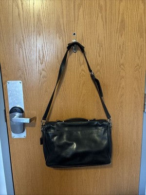 Coach Vintage Black Lexington Leather Shoulder Bag Tote 6457 2005