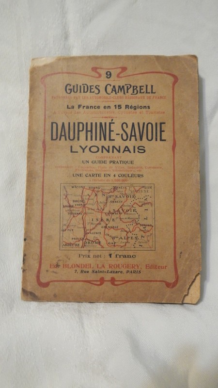 Vintage 1910-1911 Guides Campbell – Dauphine-Savoie Lyonnais