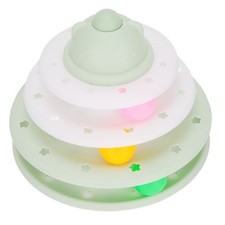 Cat -Puzzle -Spielzeug Katzenspielzeug Für Innenkatzen 3 Level Cat Turntable