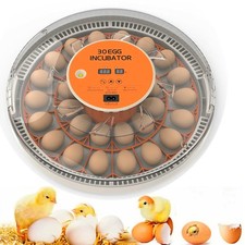 30x Eggs Incubator Temperature Control Chicken Hatcher Automatic Turning Digital