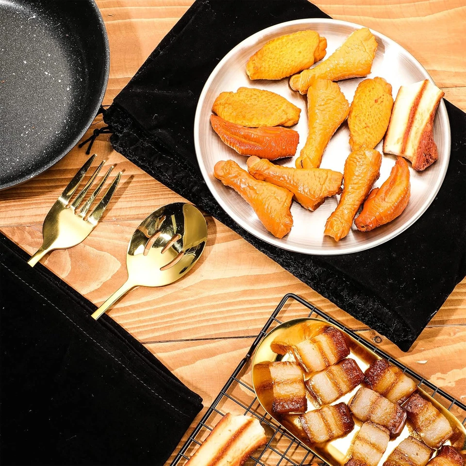 2 Pcs Large Anti-Tarnish Silver Storage Bags Jewelry Drawstring Pouch 30"x24" - Image 4 of 4