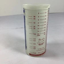 Pampered Chef Slide Adjustable Wet Dry Measuring Cup 2 Cup Push Tube #2225