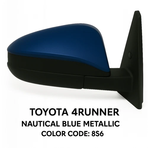 NEW BLUE mirror fits 2014-2023 Toyota 4Runner Passenger Right Side Heated