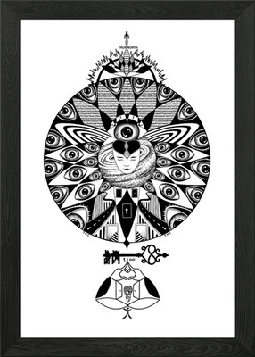 Key to the Universe Framed Wall Art Poster Canvas Print Picture