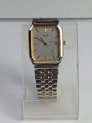 【激レア】CITIZEN ビンテージ　QUARTZ デジアナ腕時計　ゴールド Vintage Citizen Quartz CQ black dial gold tone men's watch