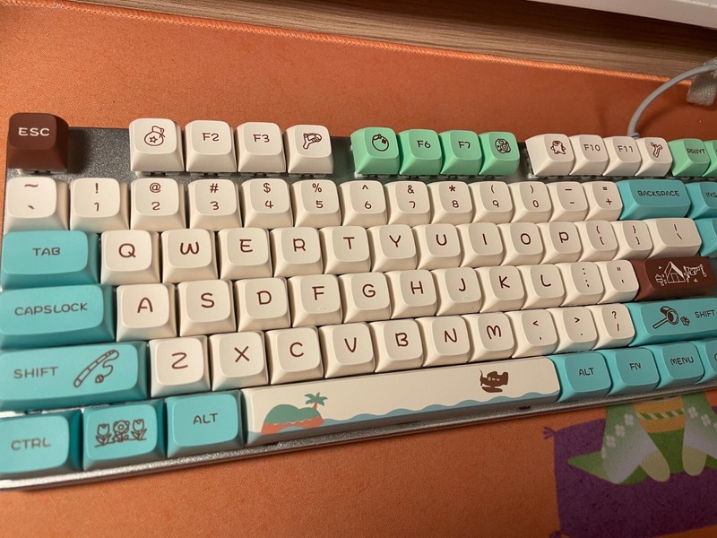 Animal Crossing Village Life Keycap Set | Cherry MX | Mechanical Keyboard | PBT