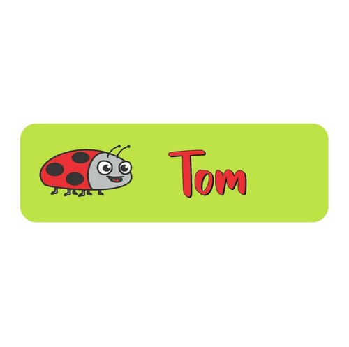 IRON ON TAGS - Personalised Name Stickers Custom Label tag Clothing School Kids - Picture 33 of 46