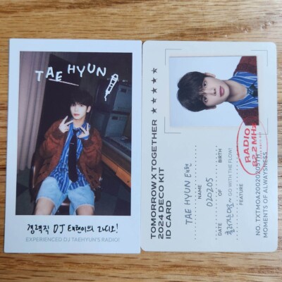 Taehyun Official ID Card & Instant Photo TXT 2024 Deco Kit On Air