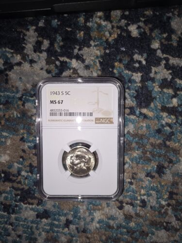 1943 S Uncirculated Silver Nickel MS67